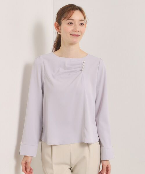 ITS'DEMO / イッツデモ シャツ・ブラウス | 【入卒／手洗い可】ドレープブラウス | 詳細13