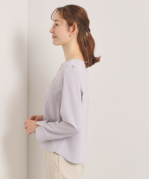 ITS'DEMO / イッツデモ シャツ・ブラウス | 【入卒／手洗い可】ドレープブラウス | 詳細14