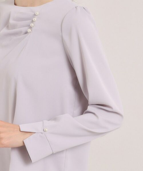 ITS'DEMO / イッツデモ シャツ・ブラウス | 【入卒／手洗い可】ドレープブラウス | 詳細18