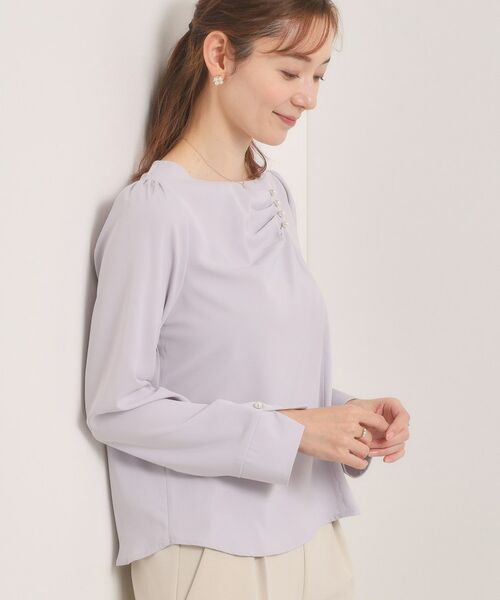 ITS'DEMO / イッツデモ シャツ・ブラウス | 【入卒／手洗い可】ドレープブラウス | 詳細5