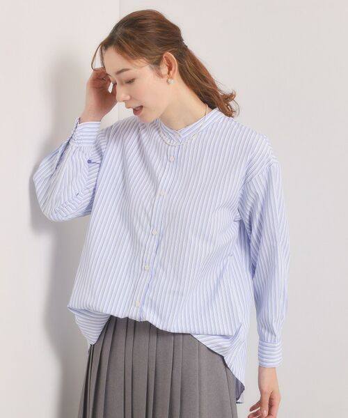 ITS'DEMO / イッツデモ シャツ・ブラウス | 【手洗い可】2wayストライプブラウス | 詳細1