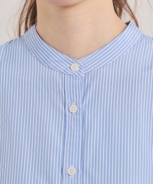 ITS'DEMO / イッツデモ シャツ・ブラウス | 【手洗い可】2wayストライプブラウス | 詳細16