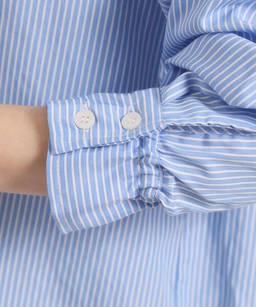 ITS'DEMO / イッツデモ シャツ・ブラウス | 【手洗い可】2wayストライプブラウス | 詳細18