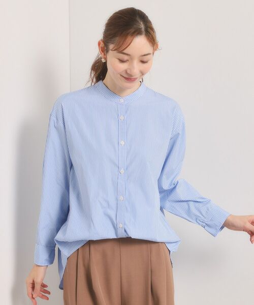 ITS'DEMO / イッツデモ シャツ・ブラウス | 【手洗い可】2wayストライプブラウス | 詳細20