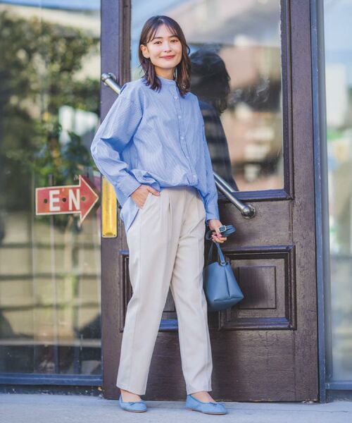 ITS'DEMO / イッツデモ シャツ・ブラウス | 【手洗い可】2wayストライプブラウス | 詳細21