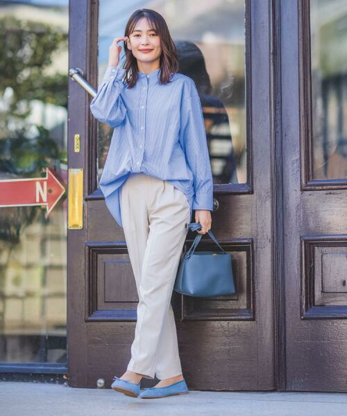 ITS'DEMO / イッツデモ シャツ・ブラウス | 【手洗い可】2wayストライプブラウス | 詳細22