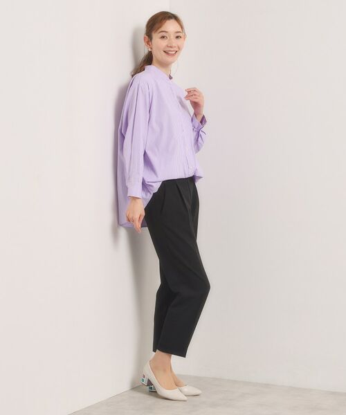 ITS'DEMO / イッツデモ シャツ・ブラウス | 【手洗い可】2wayストライプブラウス | 詳細7