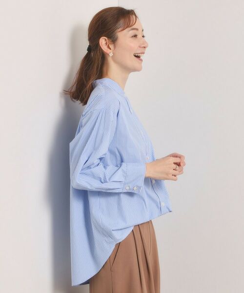 ITS'DEMO / イッツデモ シャツ・ブラウス | 【手洗い可】2wayストライプブラウス | 詳細9