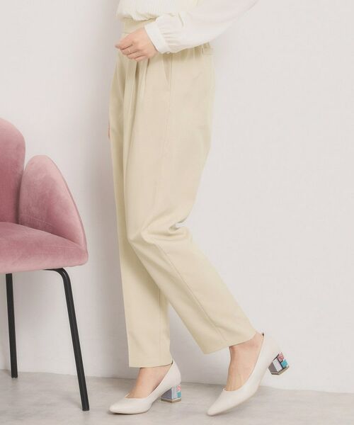 ITS'DEMO / イッツデモ パンツ | 【洗濯機OK／イージーケア】ツイルストレッチテーパードパンツ | 詳細5