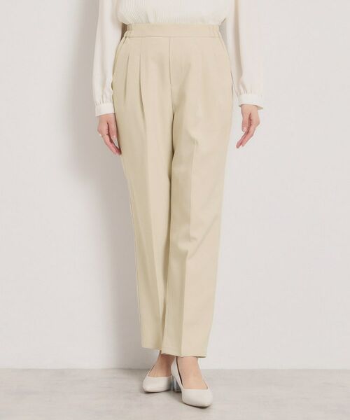 ITS'DEMO / イッツデモ パンツ | 【洗濯機OK／イージーケア】ツイルストレッチテーパードパンツ | 詳細9