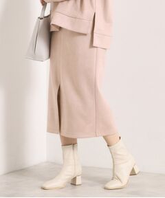 ITS'DEMO / イッツデモ スカート | 【セットアップ可／手洗い可】カットスエードスカート