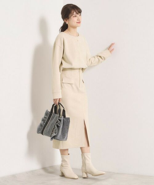 ITS'DEMO / イッツデモ スカート | 【セットアップ可／手洗い可】カットスエードスカート | 詳細14