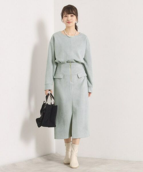 ITS'DEMO / イッツデモ スカート | 【セットアップ可／手洗い可】カットスエードスカート | 詳細6