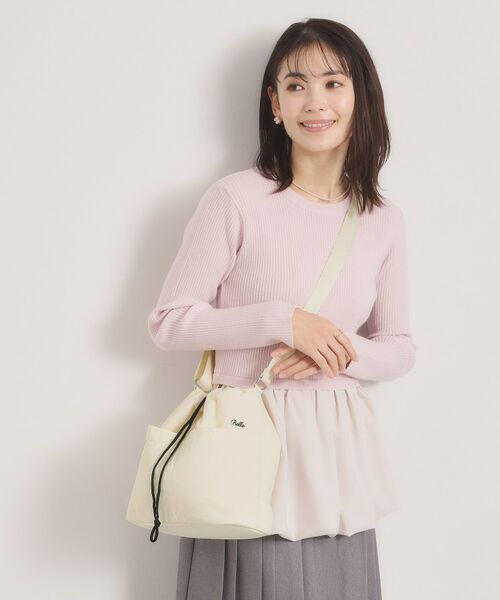 ITS'DEMO / イッツデモ ショルダーバッグ | 【5ポケット】刺繍ドロストショルダー | 詳細1