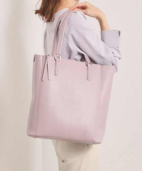 ITS'DEMO / イッツデモ トートバッグ | PU軽量2WAY縦型A4トート（ラベンダー(080)）