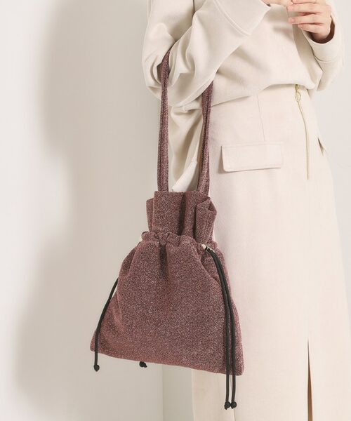 ITS'DEMO / イッツデモ ショルダーバッグ | ラメドロストトート（ピンク(072)）