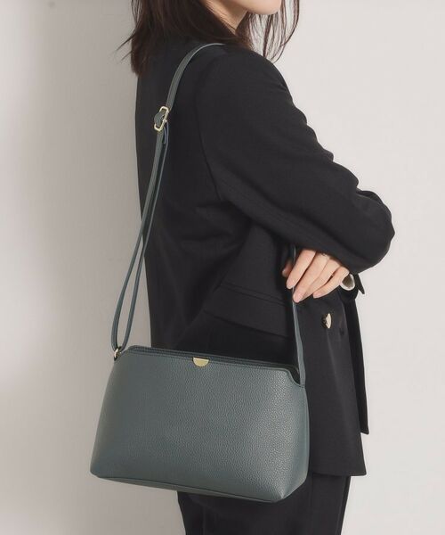 ITS'DEMO / イッツデモ ショルダーバッグ | ＜楽もち＞軽量PU横型ミニショルダー（ブルー(092)）