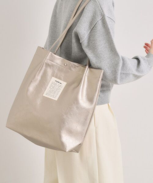 ITS'DEMO / イッツデモ トートバッグ | 【A4対応】合皮ハンドルタックトート（ブロンズ(008)）