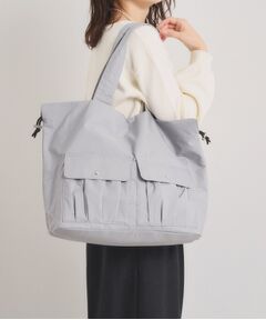ITS'DEMO / イッツデモ トートバッグ | 【8ポケット／A4対応】撥水Wポケットドロストトート