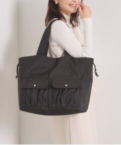 ITS'DEMO / イッツデモ トートバッグ | 【8ポケット／A4対応】撥水Wポケットドロストトート