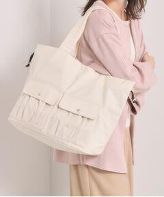 ITS'DEMO / イッツデモ トートバッグ | 【8ポケット／A4対応】撥水Wポケットドロストトート