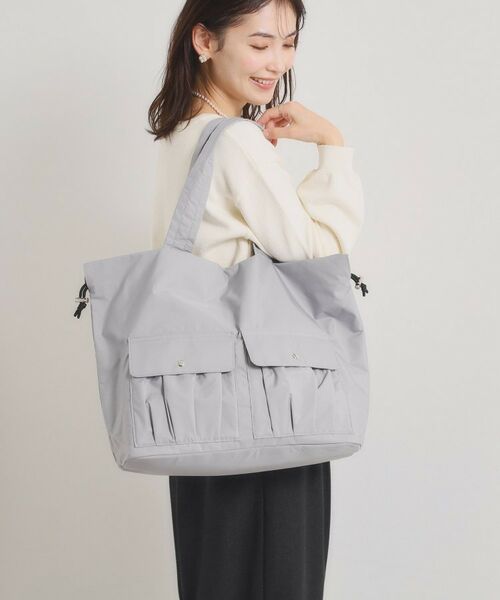 ITS'DEMO / イッツデモ トートバッグ | 【8ポケット／A4対応】撥水Wポケットドロストトート | 詳細1