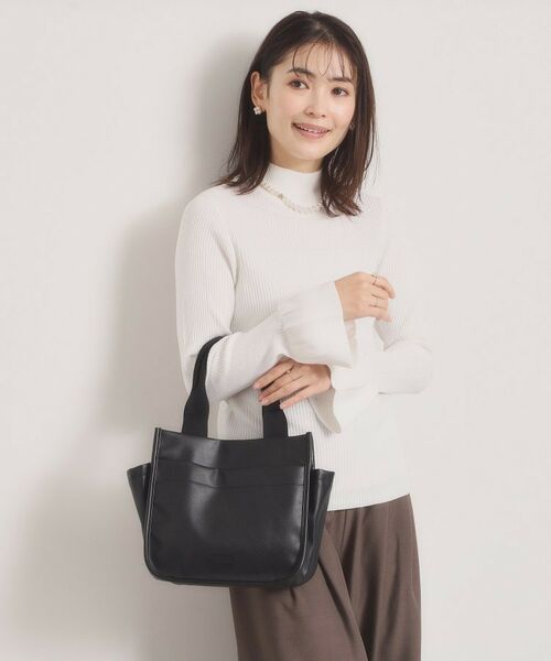 ITS'DEMO / イッツデモ トートバッグ | 合皮サイドポケットミニトート | 詳細1