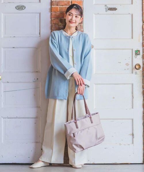 ITS'DEMO / イッツデモ トートバッグ | 【収納アドバイザー監修】合皮コンビA4トート | 詳細1