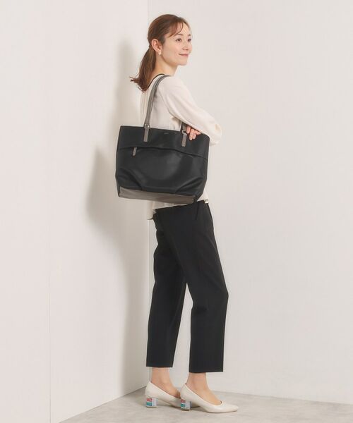 ITS'DEMO / イッツデモ トートバッグ | 【収納アドバイザー監修】合皮コンビA4トート | 詳細5