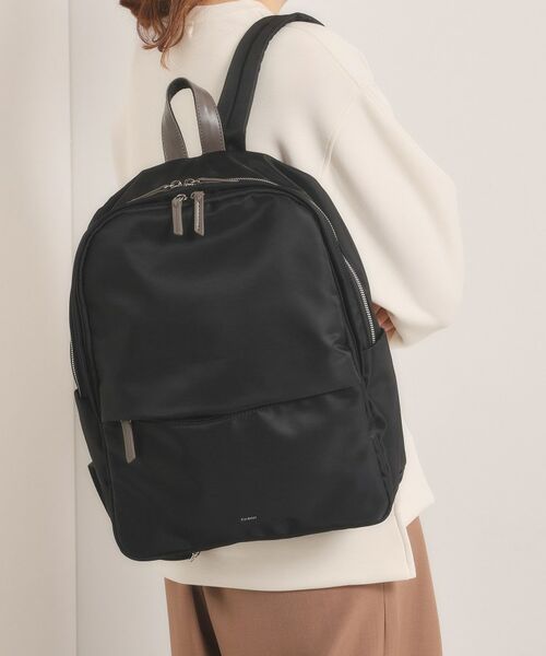ITS'DEMO / イッツデモ リュック・バックパック | 【収納アドバイザー監修】合皮コンビリュック（ブラック(019)）