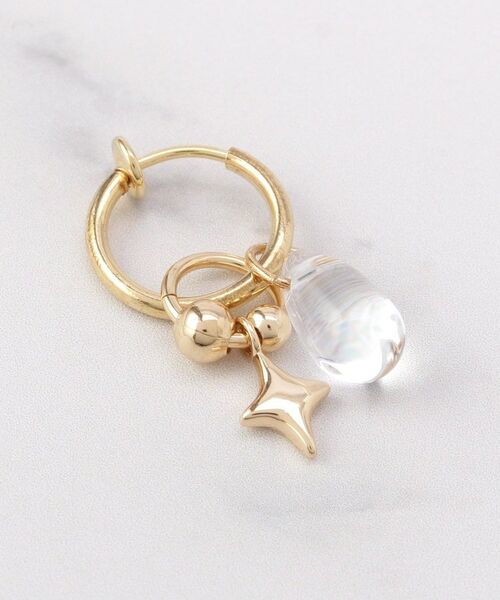 ITS'DEMO / イッツデモ ピアス・イヤリング | ニュアンスフラワーチャームイヤリング | 詳細3