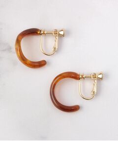 ITS'DEMO / イッツデモ ピアス・イヤリング | カーヴィーカラーフープイヤリング