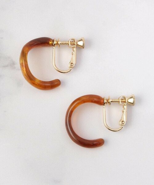 ITS'DEMO / イッツデモ ピアス・イヤリング | カーヴィーカラーフープイヤリング | 詳細1