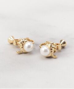 ITS'DEMO / イッツデモ ピアス・イヤリング | パール調にゃんこ イヤリング