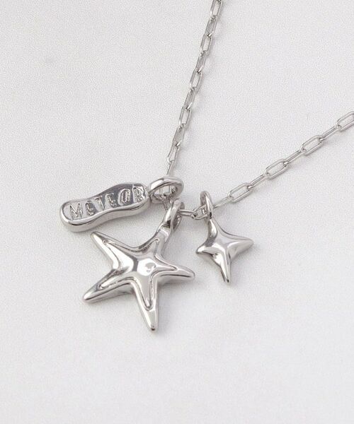 ITS'DEMO / イッツデモ ネックレス・ペンダント・チョーカー | ニュアンススターチャームネックレス（シルバー(006)）