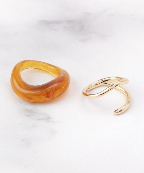 ITS'DEMO / イッツデモ リング | カーヴィーカラーリング（ゴールド(007)）