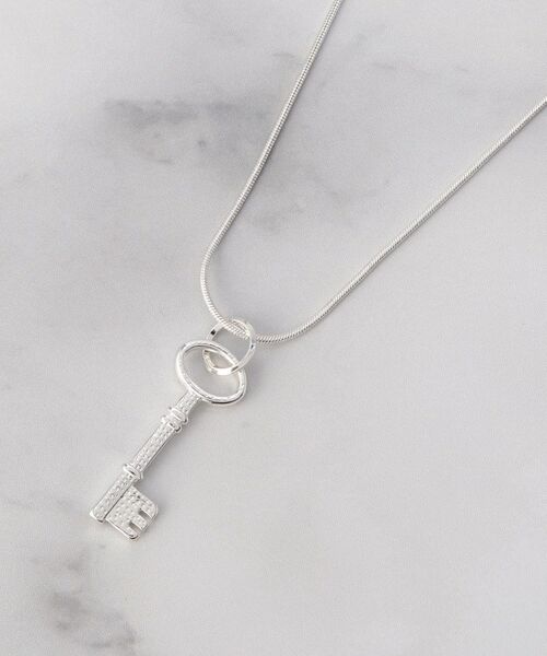 ITS'DEMO / イッツデモ ネックレス・ペンダント・チョーカー | キーモチーフネックレス（シルバー(006)）