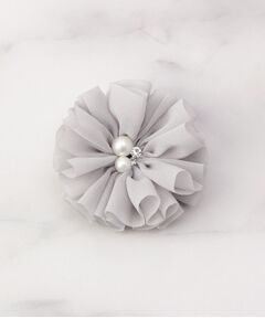 【入卒】パール調ミニ花コサージュ