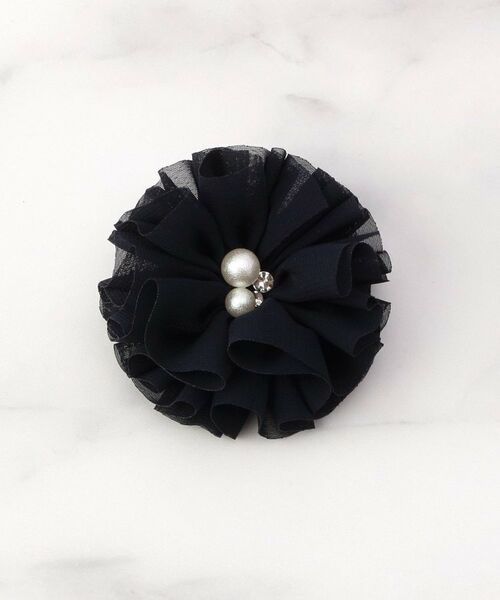 ITS'DEMO / イッツデモ ブローチ・コサージュ | 【入卒】パール調ミニ花コサージュ（ブルー(093)）