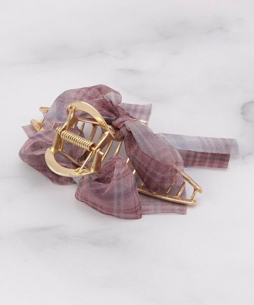 ITS'DEMO / イッツデモ ヘアアクセサリー | チェックリボンバンス | 詳細2