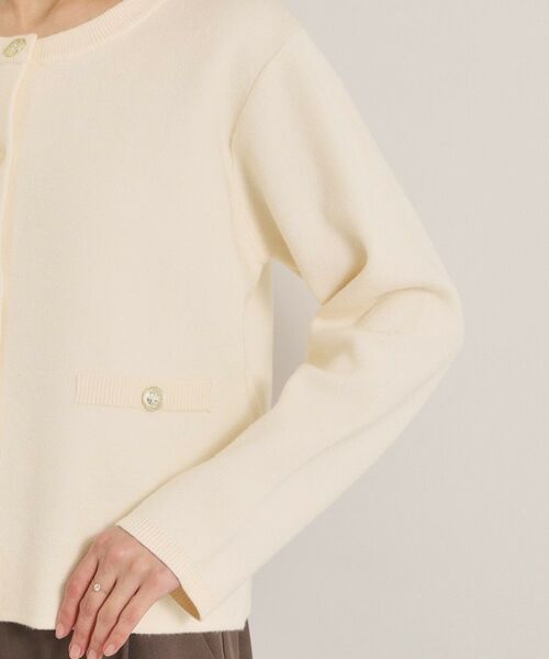 ITS'DEMO / イッツデモ ノーカラージャケット | 【花粉防止／手洗い可】ニットジャケット | 詳細23