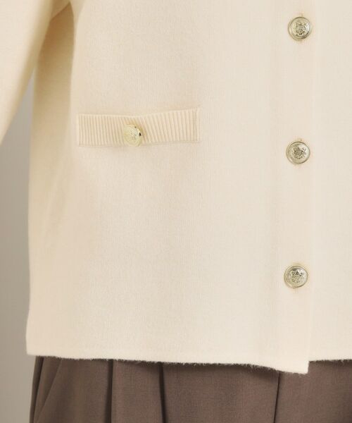 ITS'DEMO / イッツデモ ノーカラージャケット | 【花粉防止／手洗い可】ニットジャケット | 詳細24