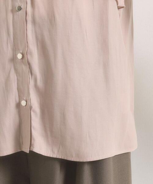 ITS'DEMO / イッツデモ シャツ・ブラウス | 【手洗い可】サテンティアードブラウス | 詳細26