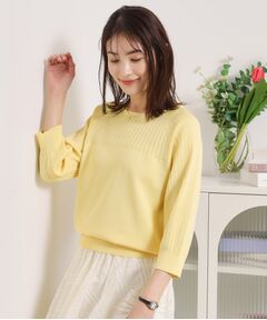 ITS'DEMO / イッツデモ ニット・セーター | 【繰り返し洗える／毛玉防止】タフニット リブ切替ニットプルオーバー