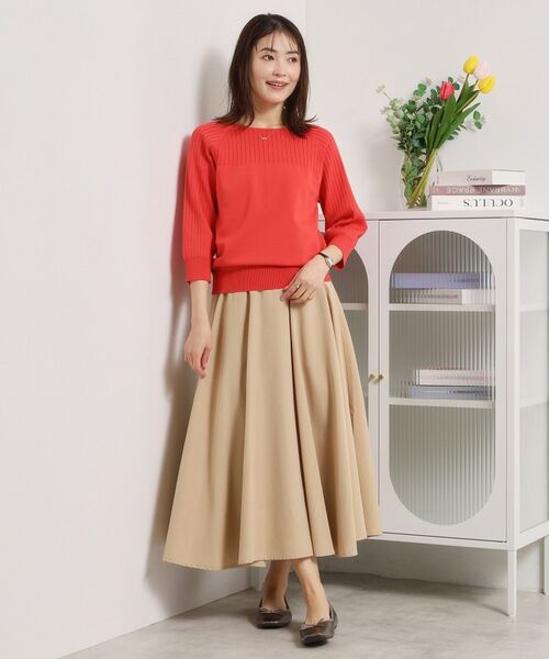 ITS'DEMO / イッツデモ ニット・セーター | 【繰り返し洗える／毛玉防止】タフニット リブ切替ニットプルオーバー | 詳細15