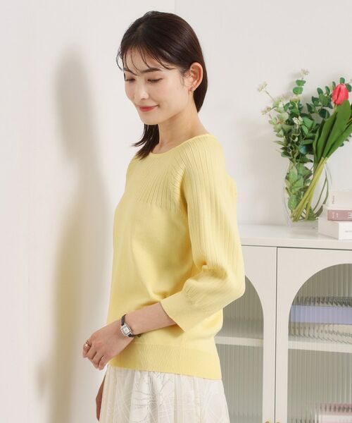 ITS'DEMO / イッツデモ ニット・セーター | 【繰り返し洗える／毛玉防止】タフニット リブ切替ニットプルオーバー | 詳細22