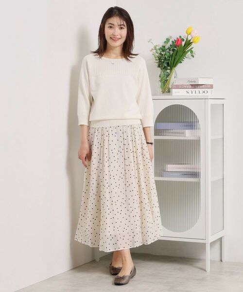 ITS'DEMO / イッツデモ ニット・セーター | 【繰り返し洗える／毛玉防止】タフニット リブ切替ニットプルオーバー | 詳細3