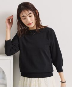 ITS'DEMO / イッツデモ ニット・セーター | 【繰り返し洗える／毛玉防止】タフニット 襟ぐり編地切替ニットプルオーバー