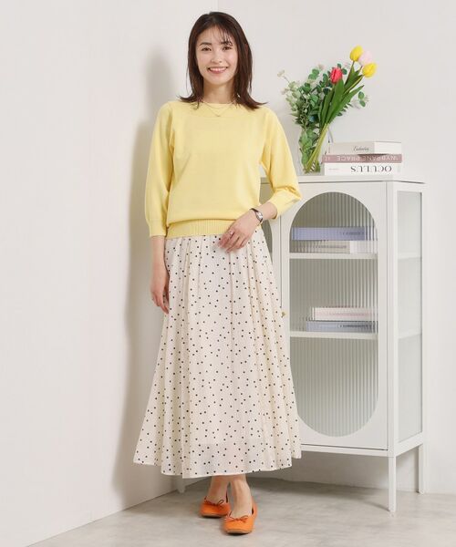 ITS'DEMO / イッツデモ ニット・セーター | 【繰り返し洗える／毛玉防止】タフニット 襟ぐり編地切替ニットプルオーバー | 詳細11