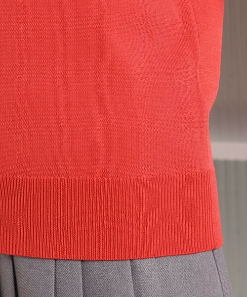 ITS'DEMO / イッツデモ ニット・セーター | 【繰り返し洗える／毛玉防止】タフニット 襟ぐり編地切替ニットプルオーバー | 詳細28